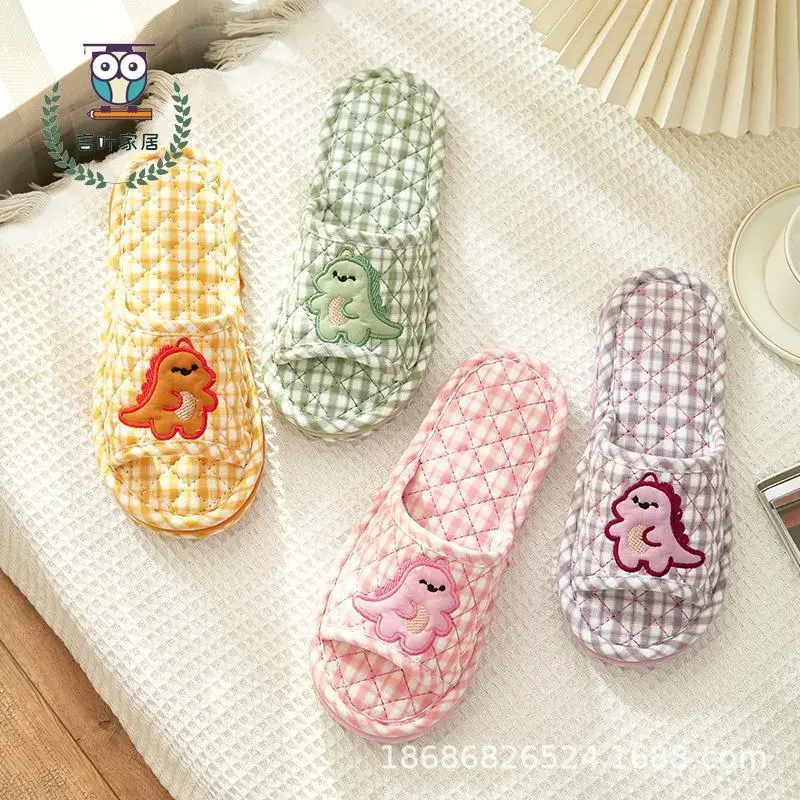 Cross-border Cotton Fabric Couple Slippers for Men and Women Spring and Autumn Home Indoor Thickened Non-slip Quiet Wood Floor - Image 9