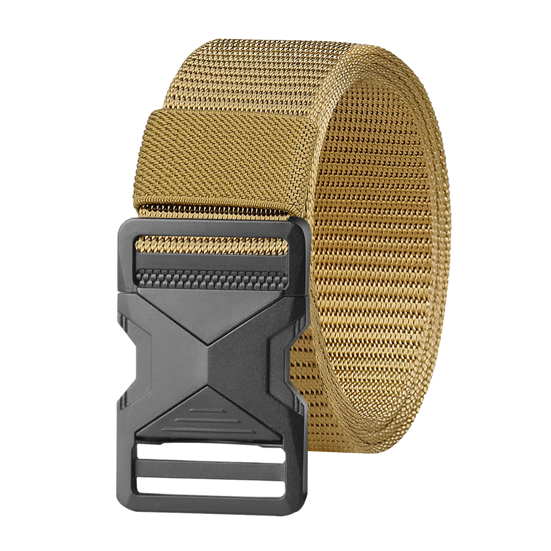 Men's Black Tactical Nylon Belt with Quick Release Buckle