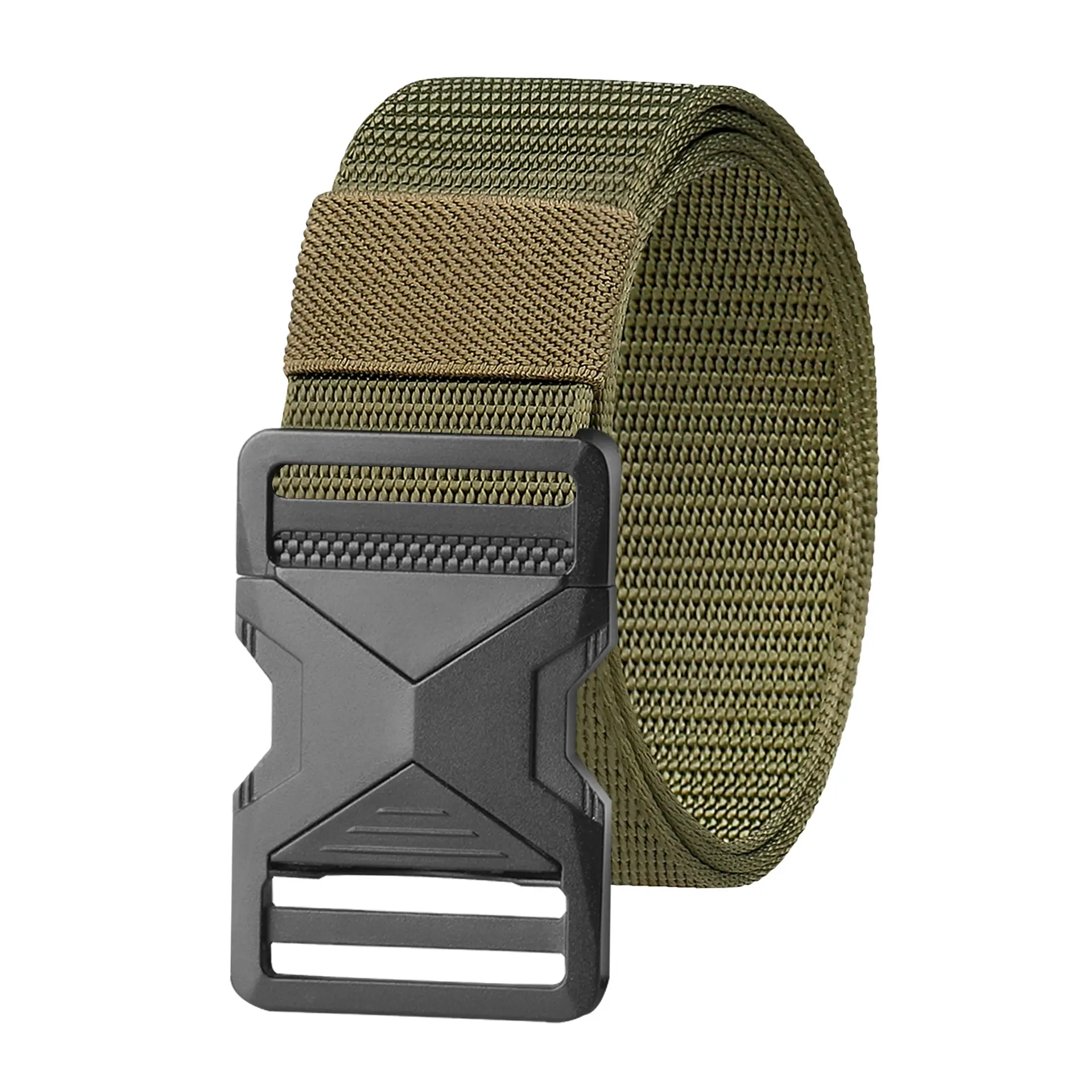 Men's Black Tactical Nylon Belt with Quick Release Buckle