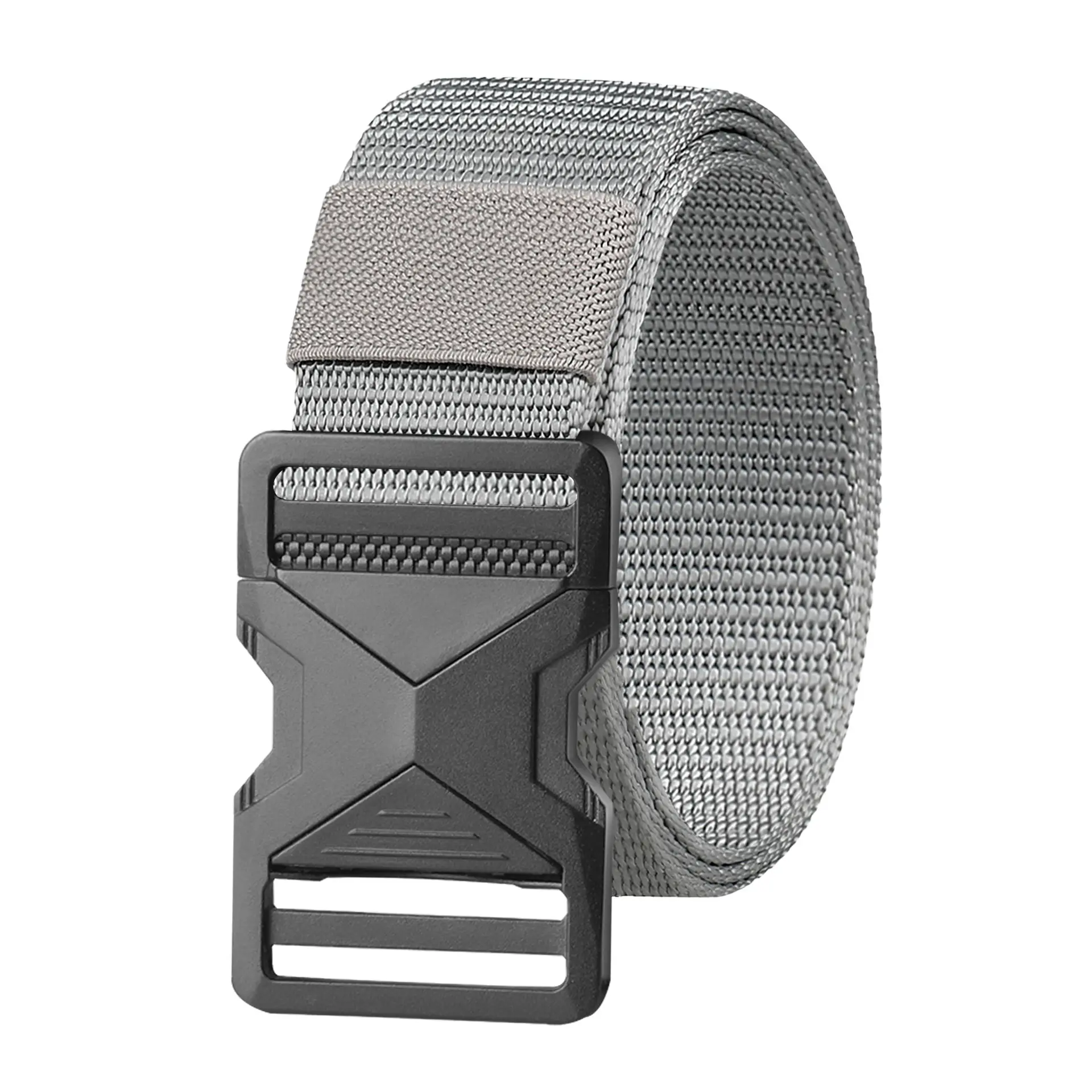 Men's Black Tactical Nylon Belt with Quick Release Buckle