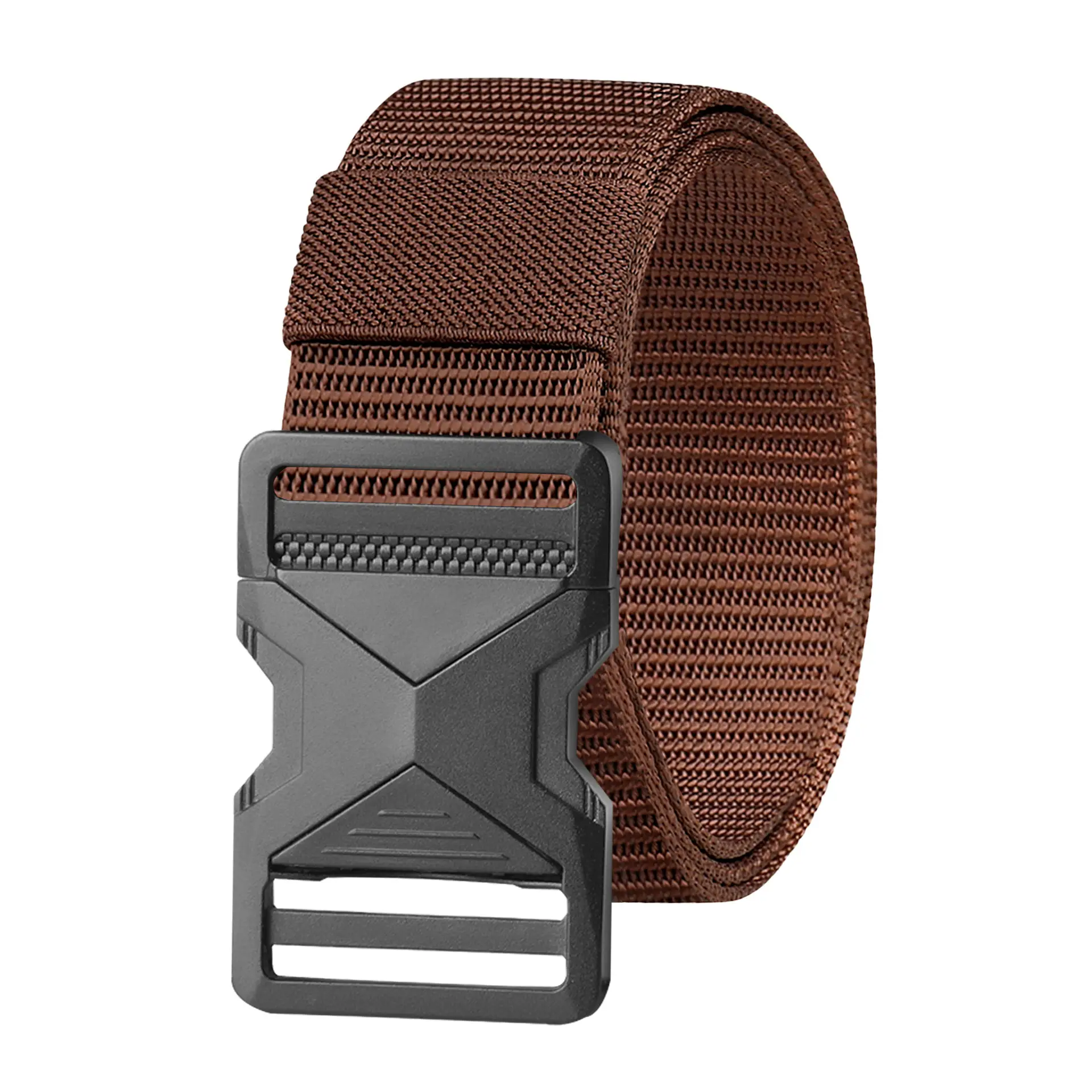 Men's Black Tactical Nylon Belt with Quick Release Buckle