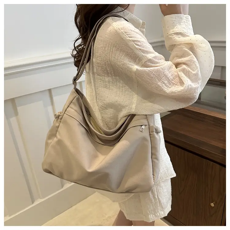 Black Canvas Shoulder Bag Women 2024 Autumn — feature 16
