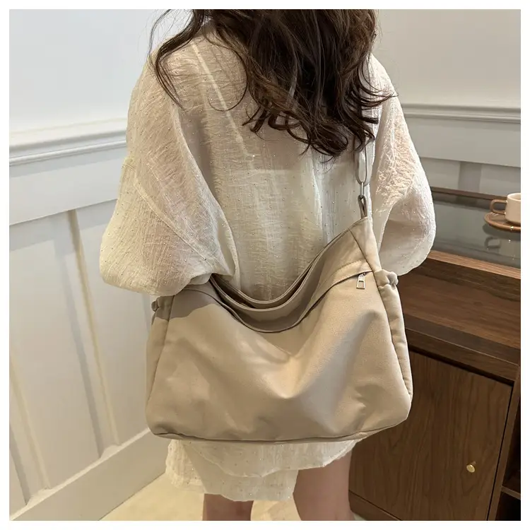 Black Canvas Shoulder Bag Women 2024 Autumn — feature 18