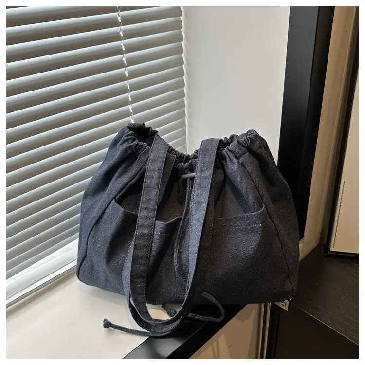Large Capacity Denim Shoulder Bag for Women — feature 10