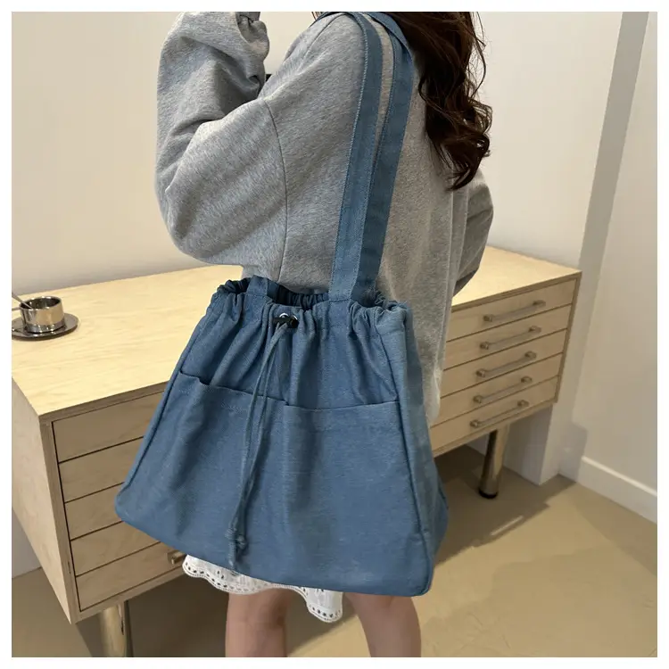 Large Capacity Denim Shoulder Bag for Women — feature 24