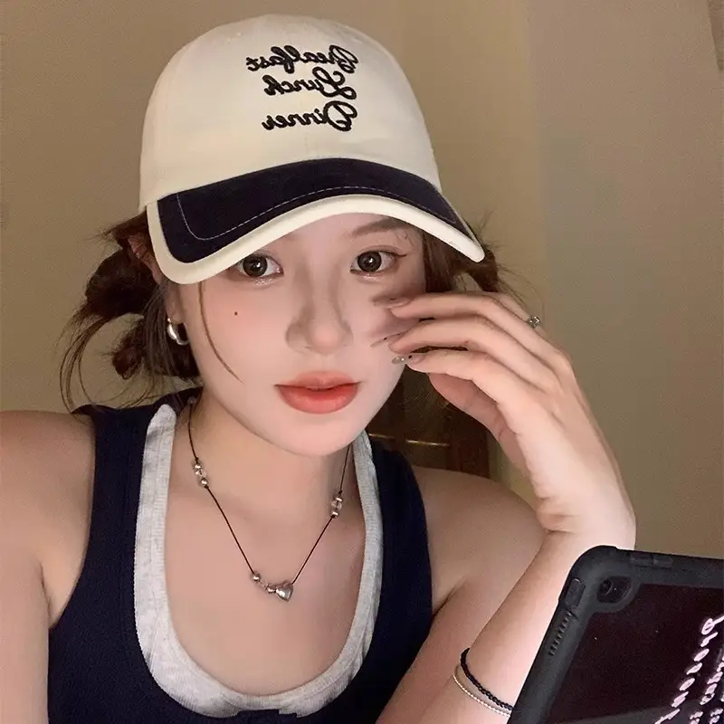 Korean Style Embroidered Baseball Cap for Women - Image 4
