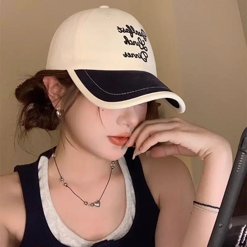 Korean Style Embroidered Baseball Cap for Women - Image 5