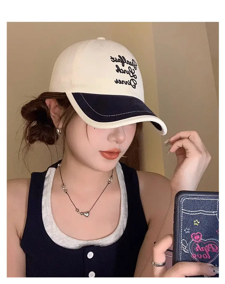 Korean Style Embroidered Baseball Cap for Women — feature 13