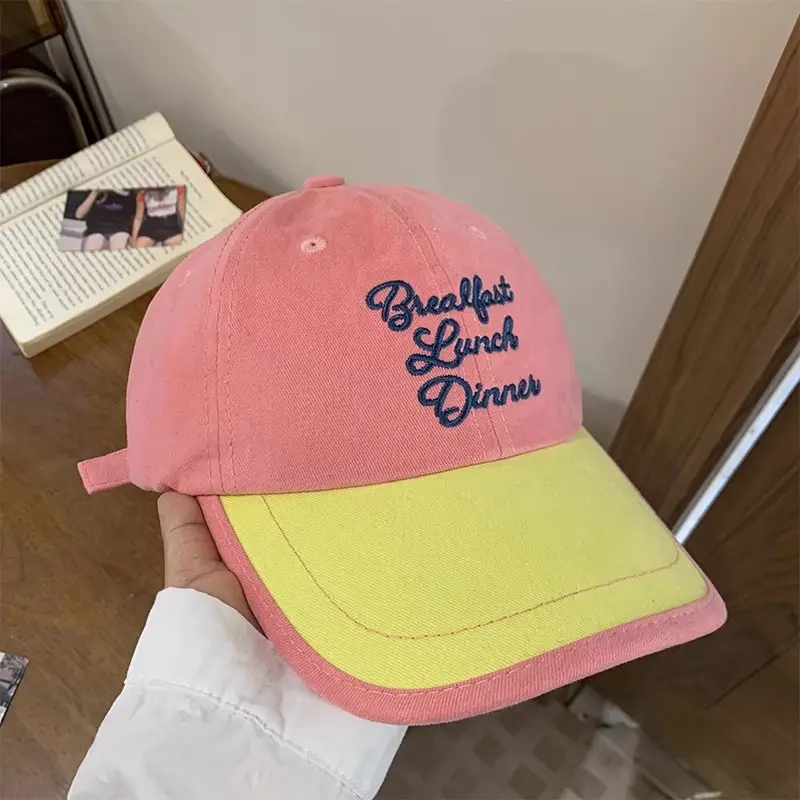 Korean Style Embroidered Baseball Cap for Women - Image 2