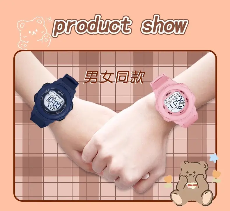Xinjia Waterproof Digital Watch Black Large Screen — feature 4