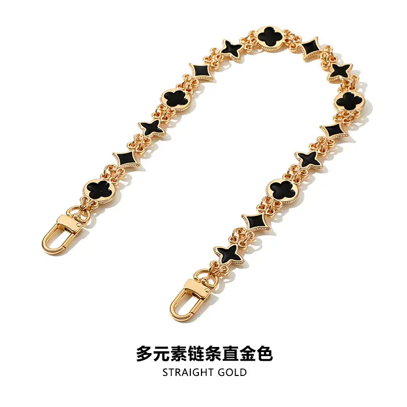 Multi-element Silver Door Buckle Chain for Bag - Image 3