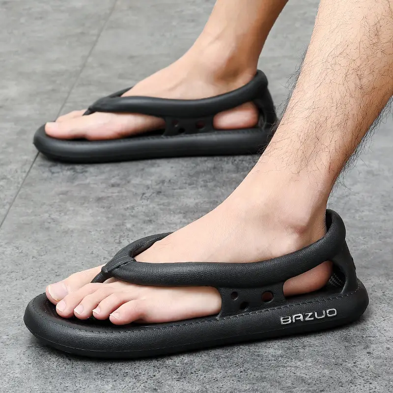 Flip-flops men's trendy summer 2023 new eva non-slip deodorant wear-resistant outer wear flip-flops men's beach - Image 3