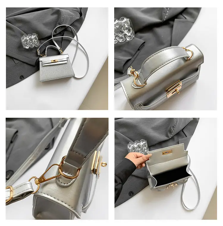 Women's Silver Sequin Shoulder Crossbody Bag Gold Embroidery — feature 10