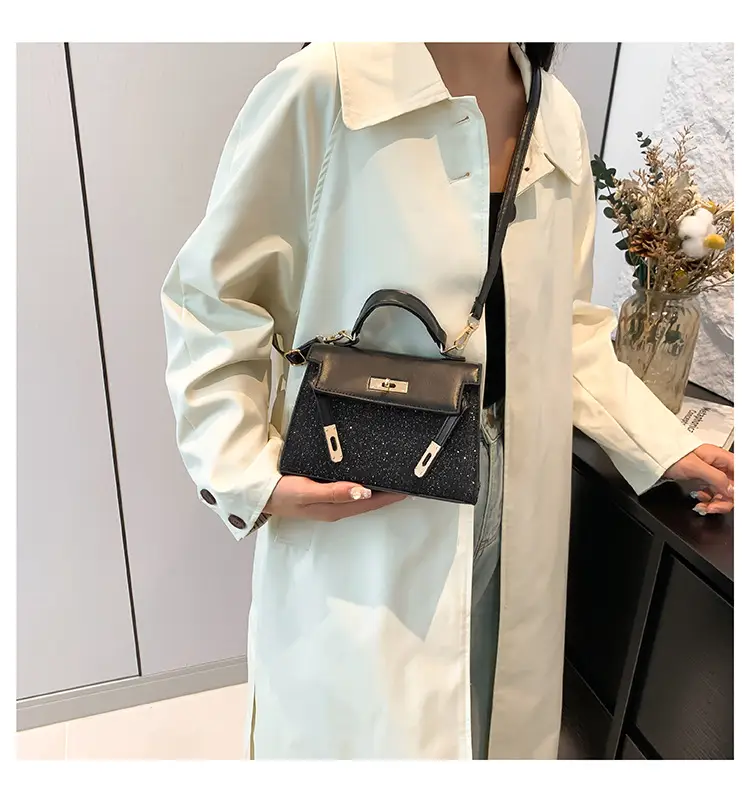 Women's Silver Sequin Shoulder Crossbody Bag Gold Embroidery — feature 19