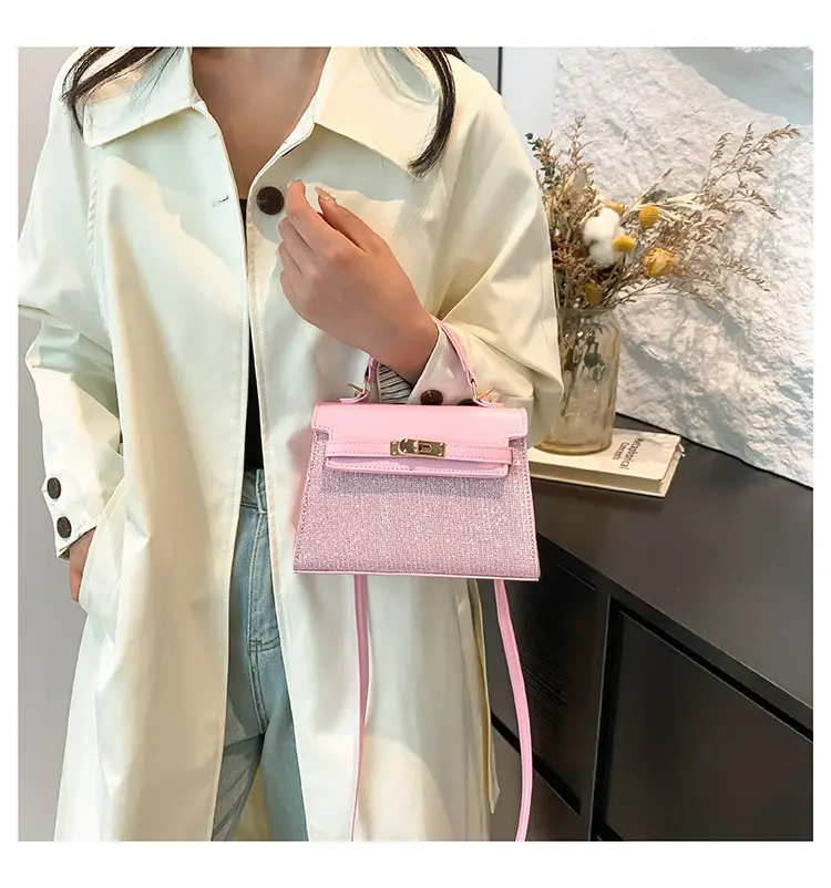 Women's Silver Sequin Shoulder Crossbody Bag Gold Embroidery — feature 20