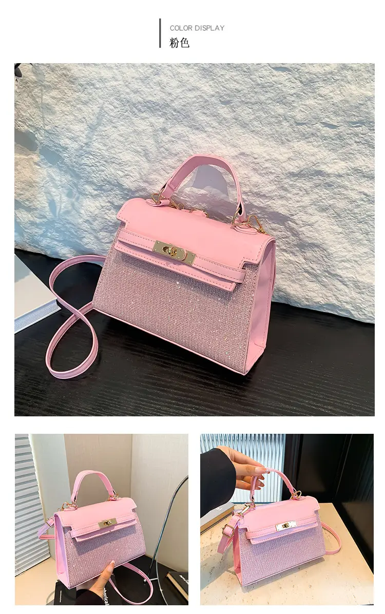 Women's Silver Sequin Shoulder Crossbody Bag Gold Embroidery — feature 26