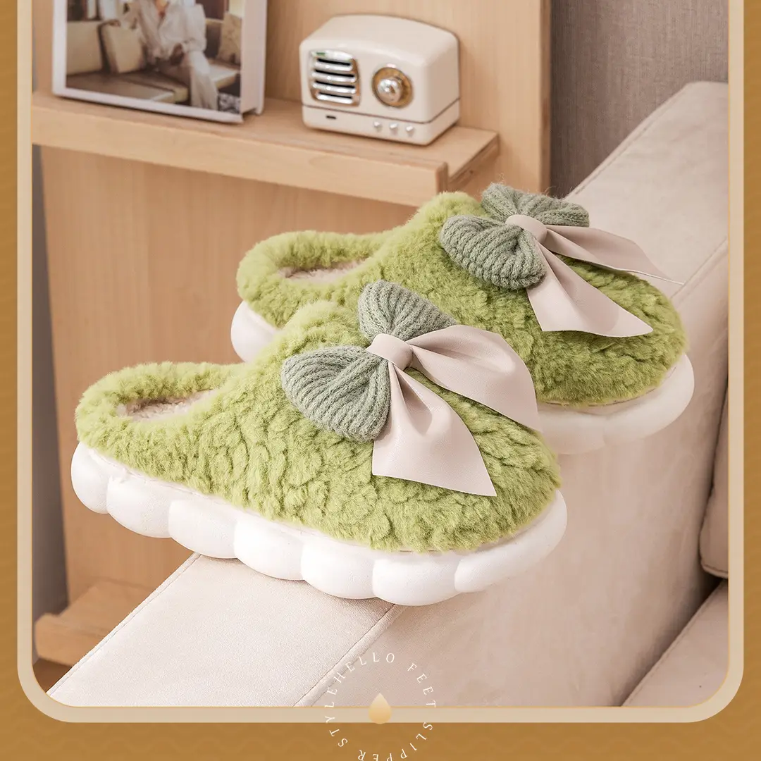 Lidani Cotton Slippers Women's Winter 2024 New Couple Home Warm Plush Slippers Men's Household Wholesale — feature 18