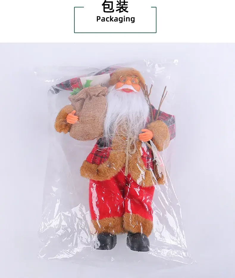 Cross Border Standing Santa Claus Doll Ornament 175g — feature 19