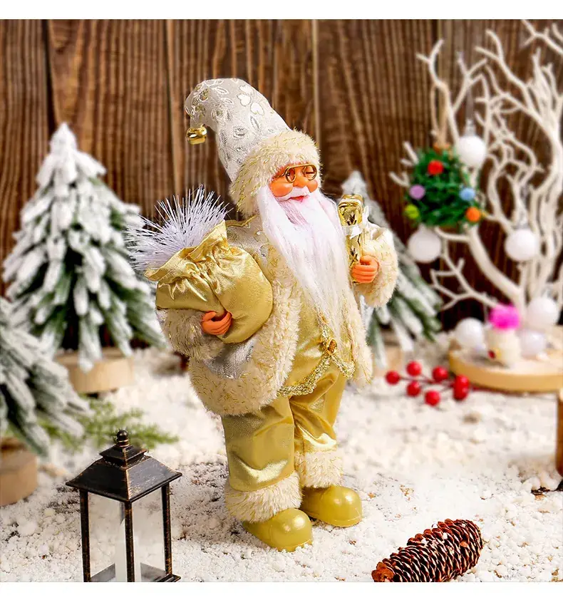 Cross Border Standing Santa Claus Doll Ornament 175g — feature 8