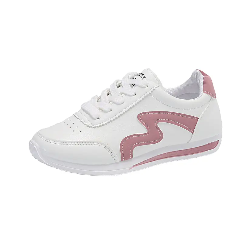 Women White Pink Heart Casual Sneakers 2025 - Image 7
