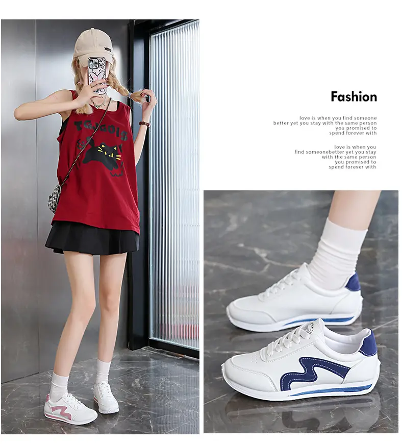 Women White Pink Heart Casual Sneakers 2025 — feature 11