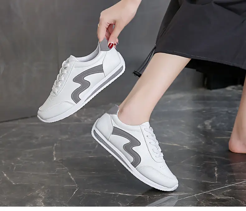 Women White Pink Heart Casual Sneakers 2025 — feature 15