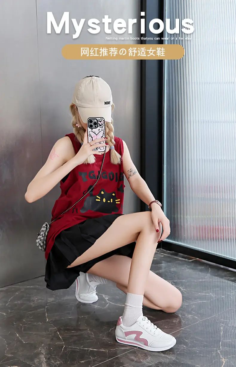 Women White Pink Heart Casual Sneakers 2025 — feature 2