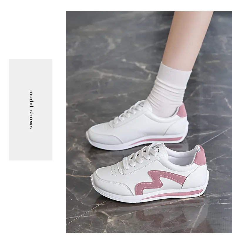 Women White Pink Heart Casual Sneakers 2025 — feature 22