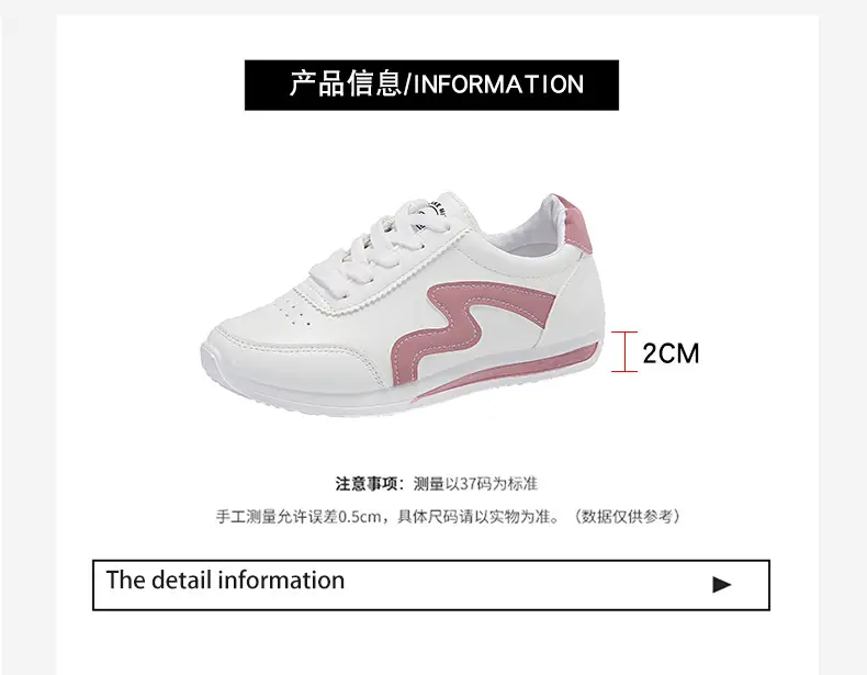 Women White Pink Heart Casual Sneakers 2025 — feature 6