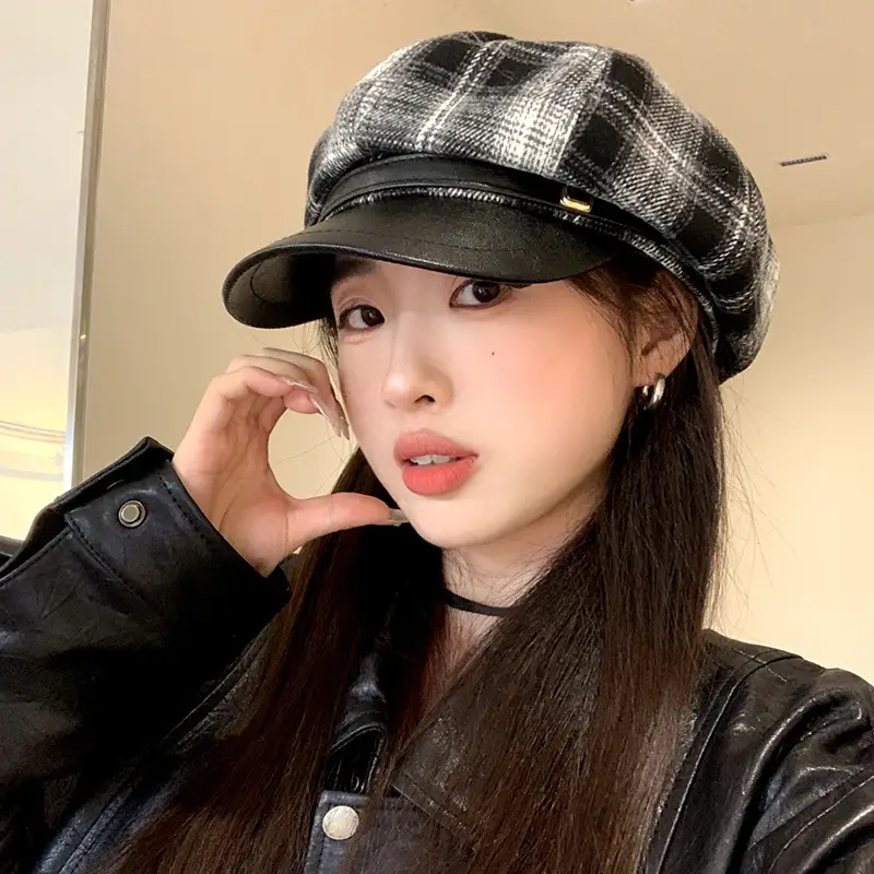 Kids Korean-style Duck Tongue Beret Cap - Image 9