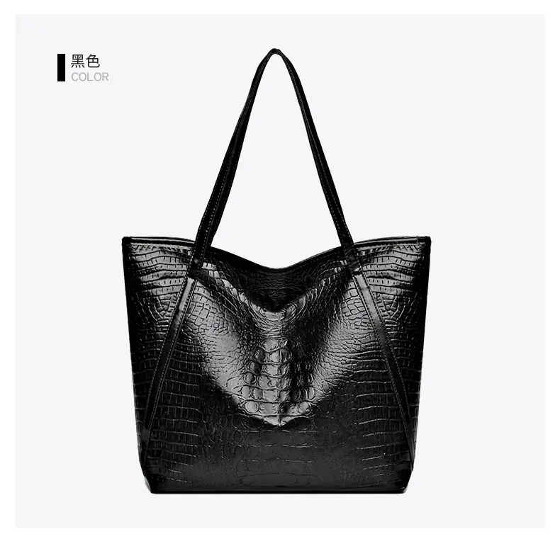 Maroon Croc Textured Tote Bag for Women — feature 21