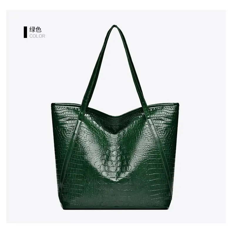 Maroon Croc Textured Tote Bag for Women — feature 24