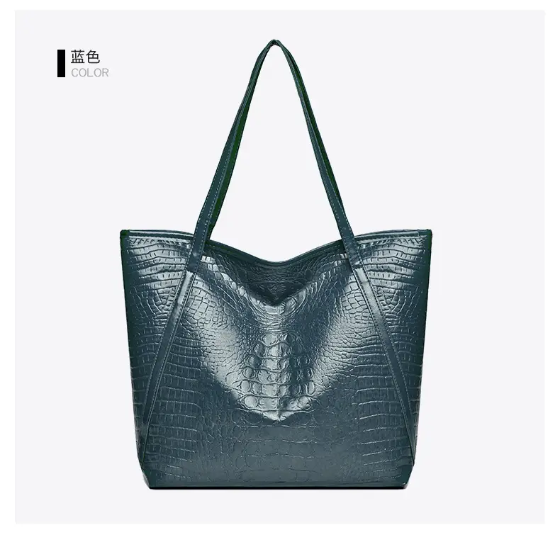 Maroon Croc Textured Tote Bag for Women — feature 25