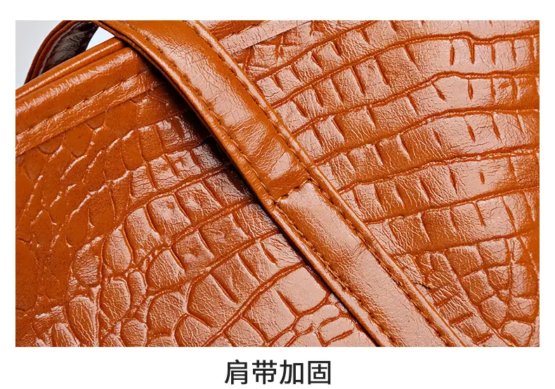 Maroon Croc Textured Tote Bag for Women — feature 34