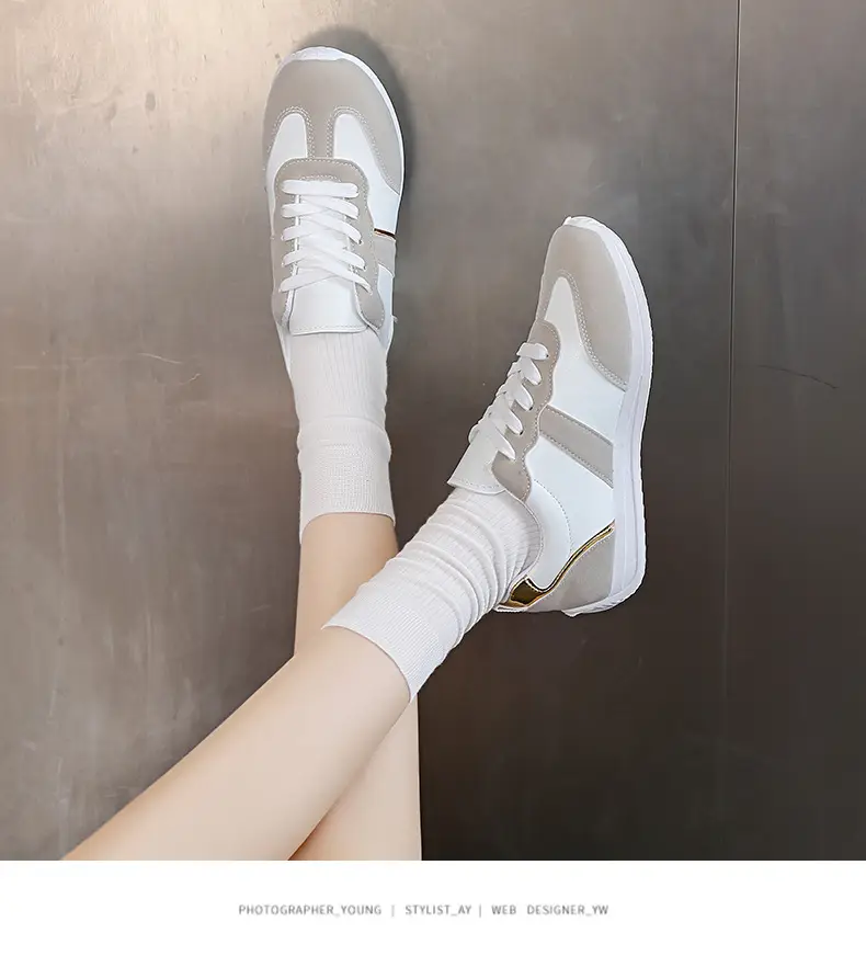Sports Shoes, High Heels, New Ins Versatile Shoes, 2025 Spring and Summer Lightweight Running Shoes, Flat Casual White Shoes — feature 12