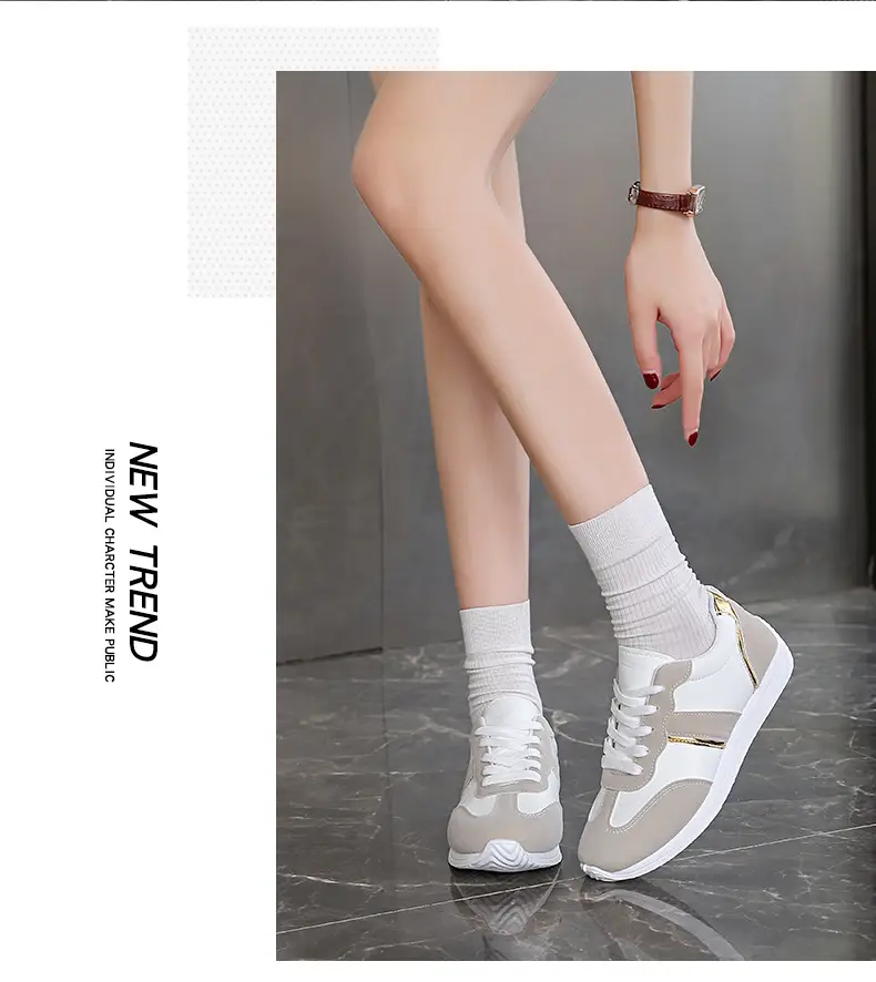 Sports Shoes, High Heels, New Ins Versatile Shoes, 2025 Spring and Summer Lightweight Running Shoes, Flat Casual White Shoes — feature 17