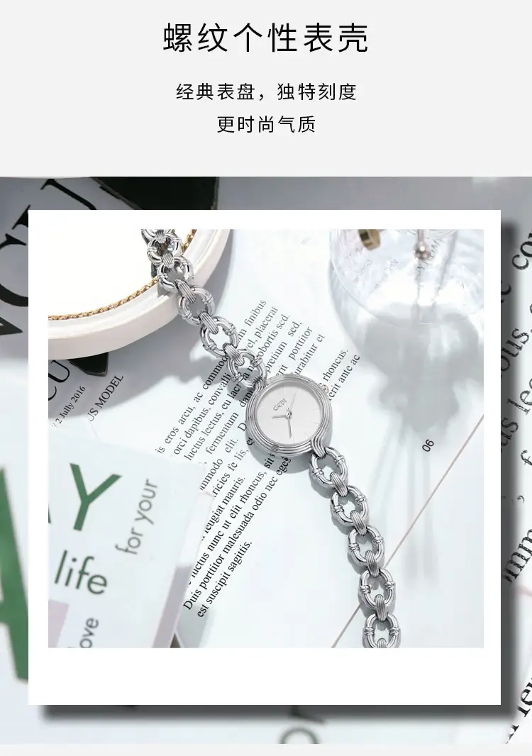 Goldie Women's Pink Chain Watch Small Elegant Design — feature 3