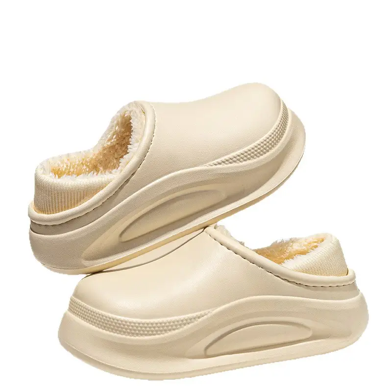 Eva Home Cotton Slippers Are Waterproof and Stain-Resistant, Suitable for Outdoor Wear, Non-Slip, Lightweight, Thick-Soled, Closed-Back Cotton Shoes for Women, with Added Fleece for Warmth - Image 20