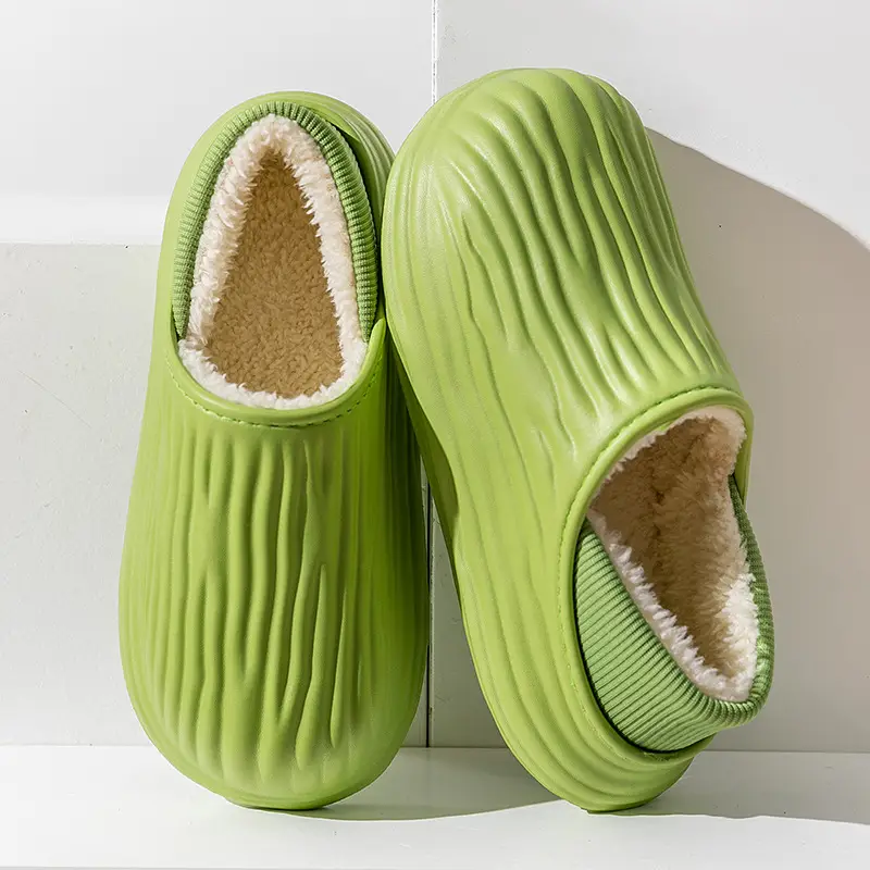 Eva Home Cotton Slippers Are Waterproof and Stain-Resistant, Suitable for Outdoor Wear, Non-Slip, Lightweight, Thick-Soled, Closed-Back Cotton Shoes for Women, with Added Fleece for Warmth - Image 10