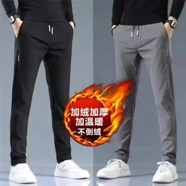 Fleece Lined Plus Size Work Pants Black - Image 13