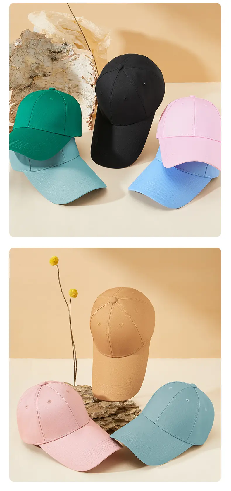 Custom Logo Printed Baseball Cap with Multiple Embroidery Options — feature 12