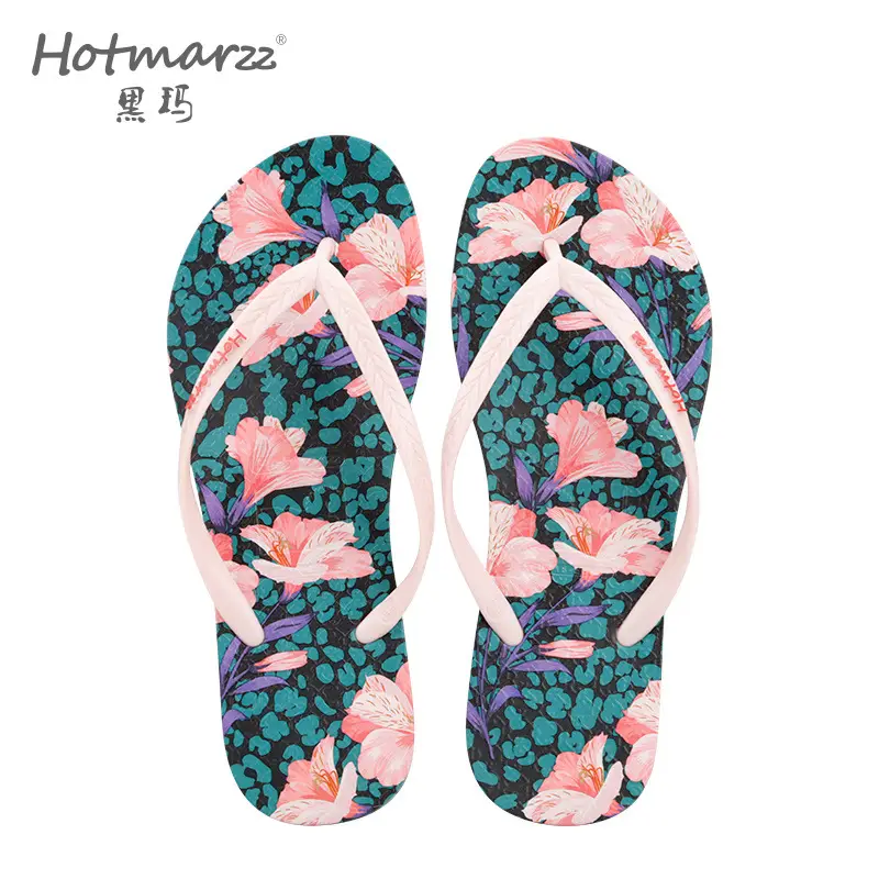 Hotmarzz Heima New Flip-flops Women's Outer Wear Fresh Style Flip-flops Slippers Beach Slippers Bathroom
