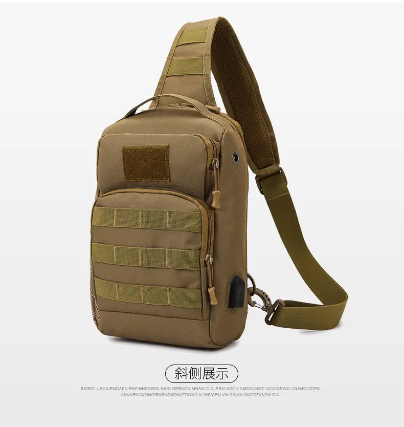 New Men's Tactical Crossbody Bag Large Capacity Outdoor Sports — feature 21