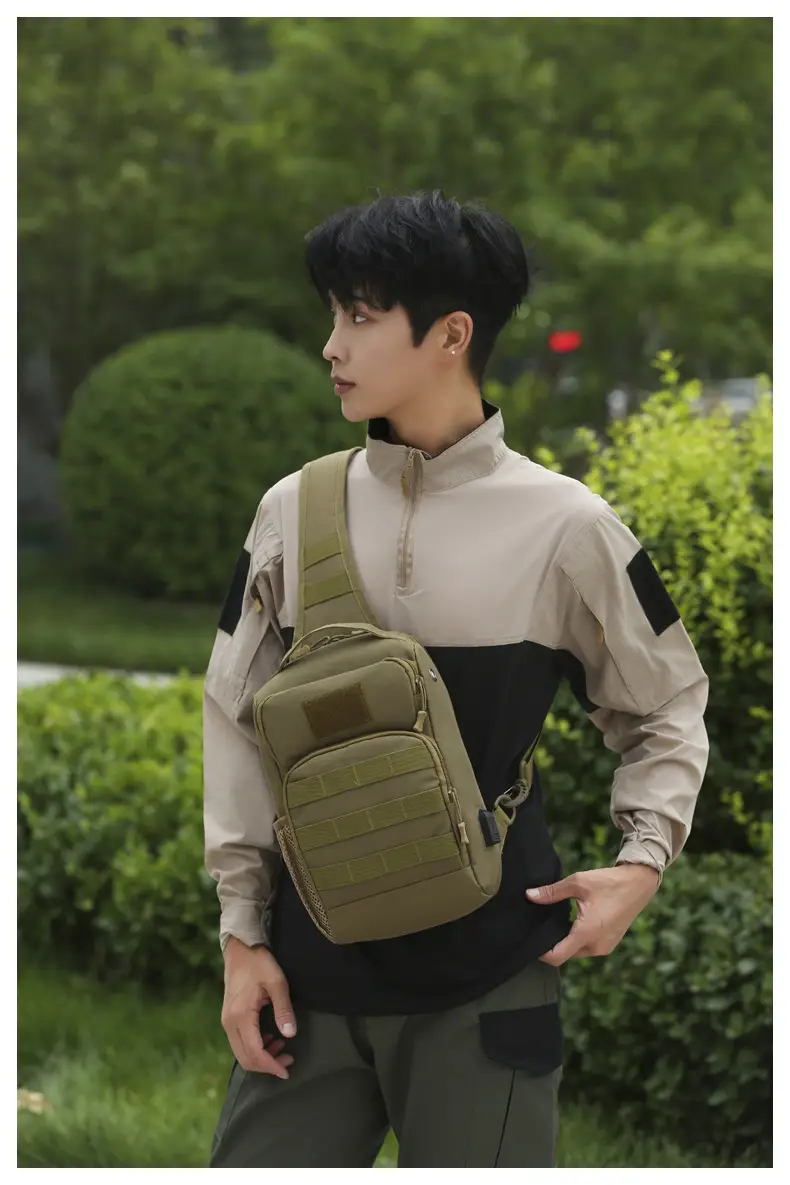 New Men's Tactical Crossbody Bag Large Capacity Outdoor Sports — feature 35