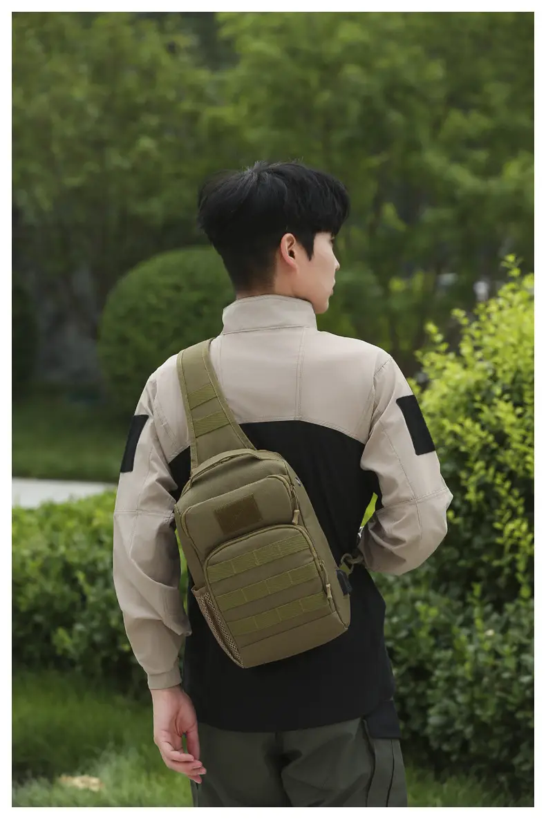 New Men's Tactical Crossbody Bag Large Capacity Outdoor Sports — feature 37