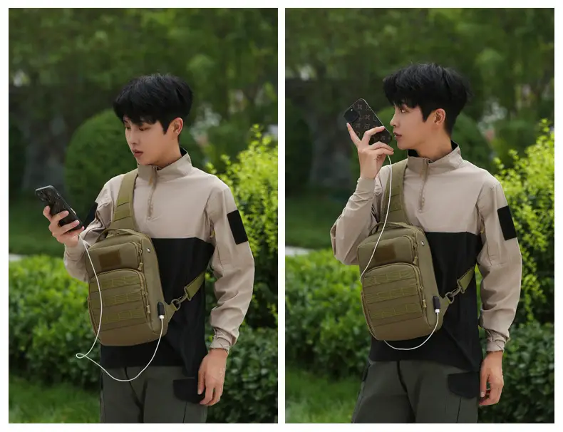 New Men's Tactical Crossbody Bag Large Capacity Outdoor Sports — feature 38