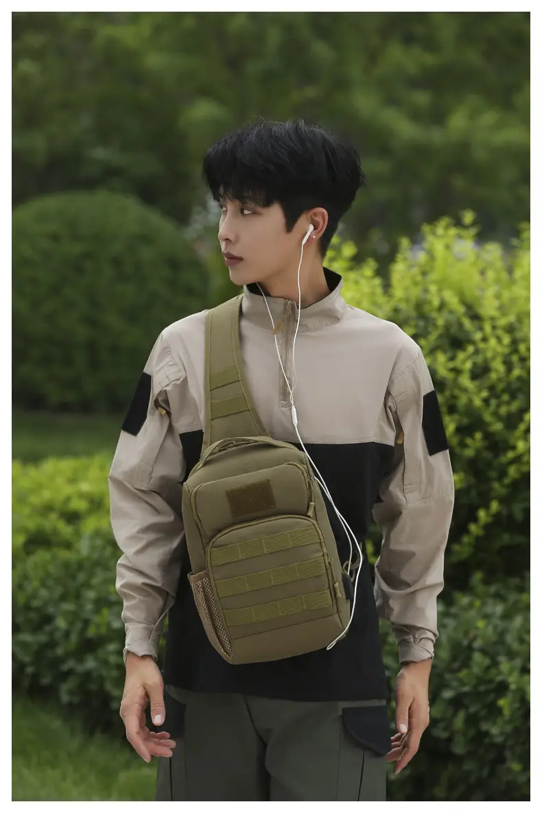 New Men's Tactical Crossbody Bag Large Capacity Outdoor Sports — feature 40