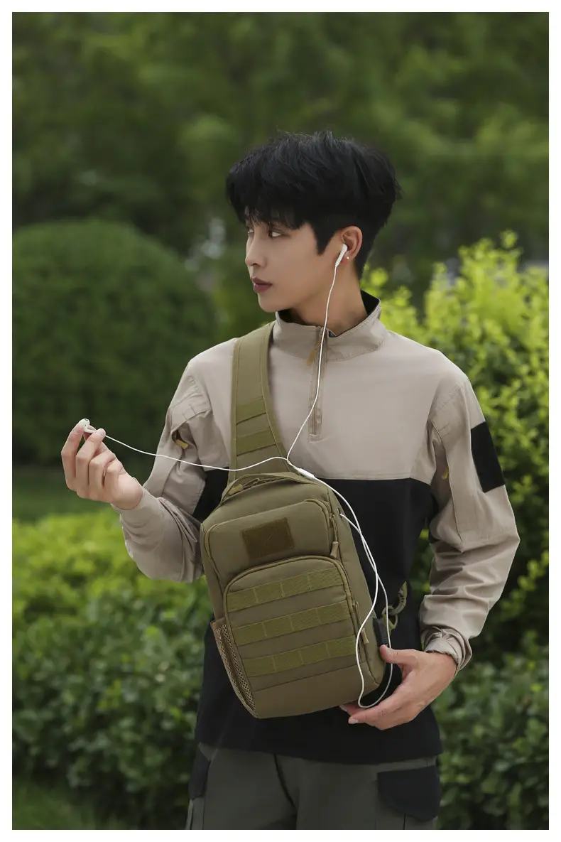 New Men's Tactical Crossbody Bag Large Capacity Outdoor Sports — feature 41