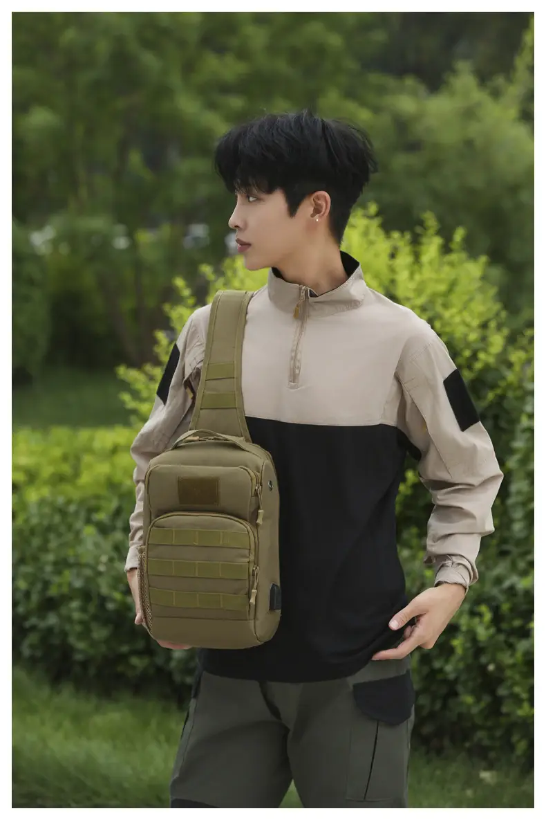 New Men's Tactical Crossbody Bag Large Capacity Outdoor Sports — feature 43