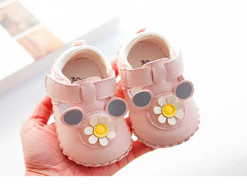 Baby Shoes White Floral Soft Sole 0-1 Year — feature 6